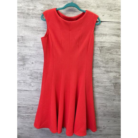 Danny and Nicole Dress 10 Womens Coral Sleeveless Cut Out Tank - Picture 1 of 12